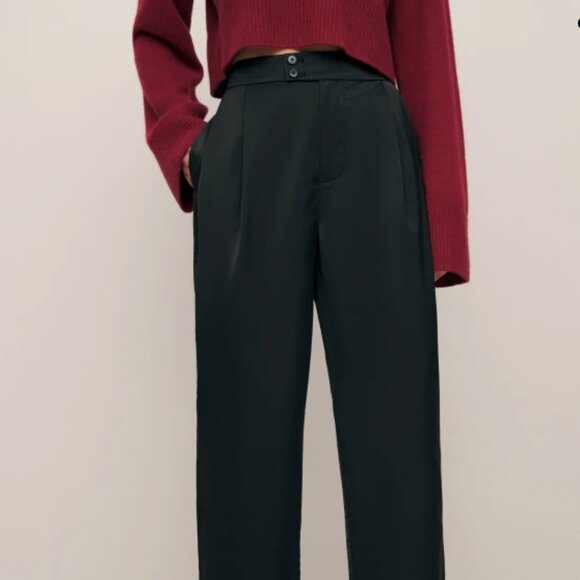 Reformation High Waist Pants Black Size 0 NWT - Picture 4 of 4